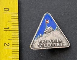 SKI-CLUB VILLERET, Abzeichen Vintage