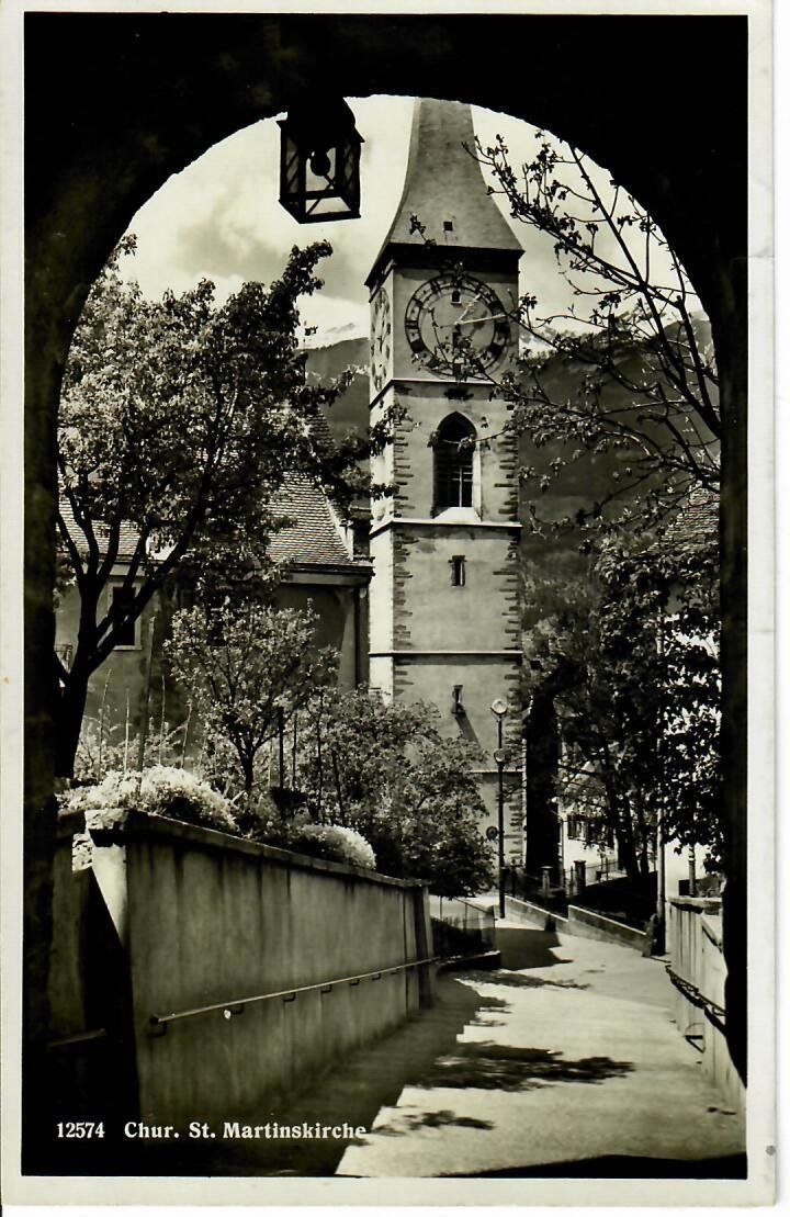 Cartoline postali: Chur St. Martinskirche 1946 – Usato da Hochdorf venduto da Ziegel-16