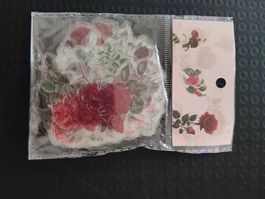 Autocollants fleur roses, neuf