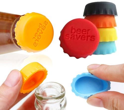 Apribottiglie & Tappi per chiusura: Silikon-Kronkorken - 6 Stk. – Nuovo e nell'imballaggio originale da Buchs SG venduto da Skullep