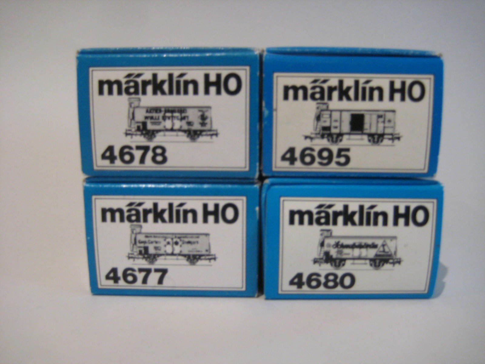 Märklin Modellini di ferrovie: Marklin Ho 4 wagons avec cabine de freinage – Nuovo e nell'imballaggio originale da Neuchâtel venduto da Philippeflecherouge 6
