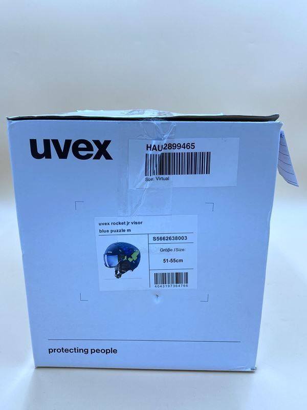 Uvex Helme: UVEX | Skihelm | Rocket Jr. Visor | 51 - 55 cm, S – Gebraucht aus Wittenbach von Restwert_St-Gallen 7