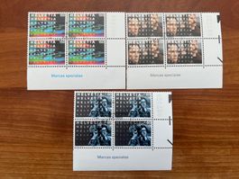 1995 CH Erstag gest.Viererblock mit Tab  (K110)
