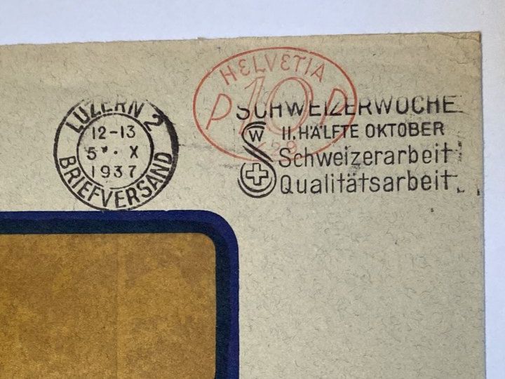 Buste & buste per spedizione: Briefmarken / Beleg / Flaggenstempel – Usato da Zollikofen venduto da Paul-42 1