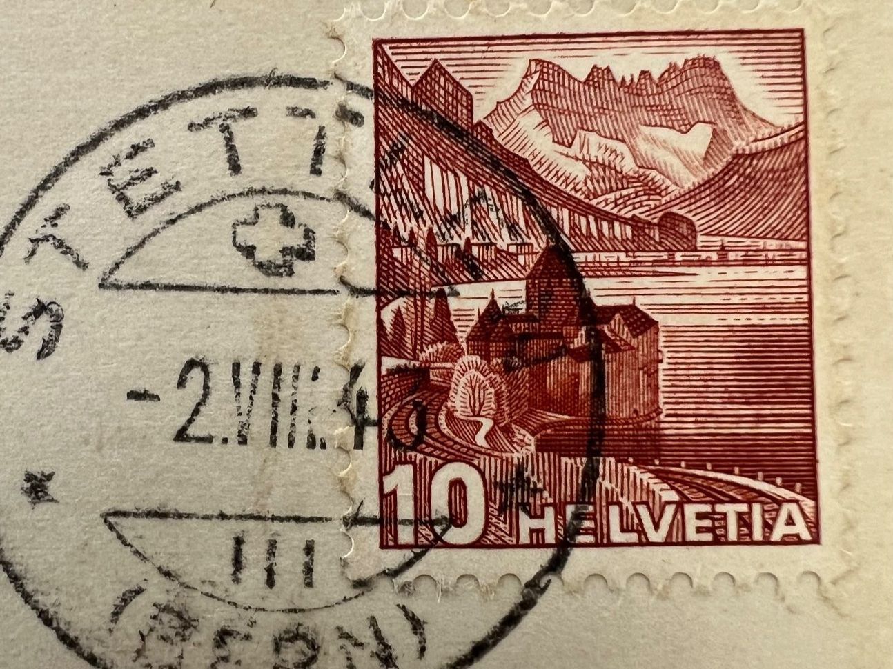Ansichtskarten: Ansichtskarte Deisswil bei Stettlen 1943 mit Papierfabrik – Gebraucht aus Oberhofen Thun'see von SwissTreasure 7