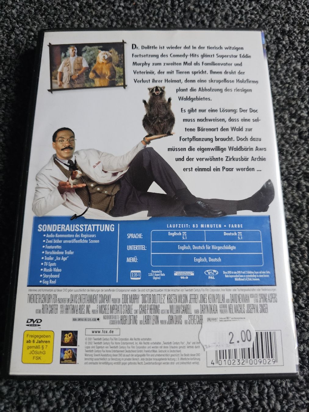 Tutti i DVDs: Dr. Dolittle 2 (20537 – Usato da Ruswil venduto da jan_bxl5 1