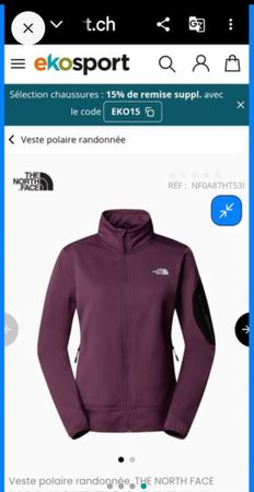 Veste polaire The North Face femme taille S violette