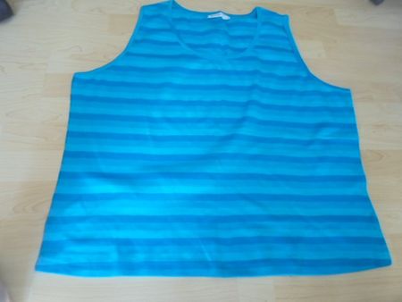 T-Shirt gestreift Türkis Gr. 56/58 NEU