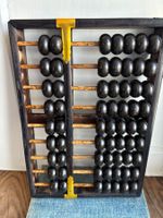 Vintage Abakus Rechenrahmen aus Holz
