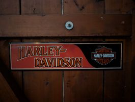 Harley Davidson Blechschild gut erhalten