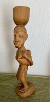 Holzfigur Skulptur Afrika Mutter mit Kind - 38 cm