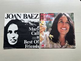 JOAN BAEZ tolle Singles Kult Top Folk 70's BOB DYLAN BAND