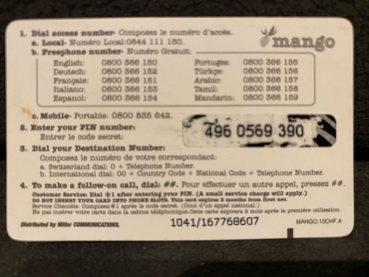 Cartes de téléphone: Carte – D'occasion à Lausanne par babacard10 1