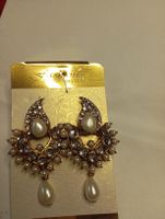 Fashion Jewellery Drop Earrings Gold Tone New