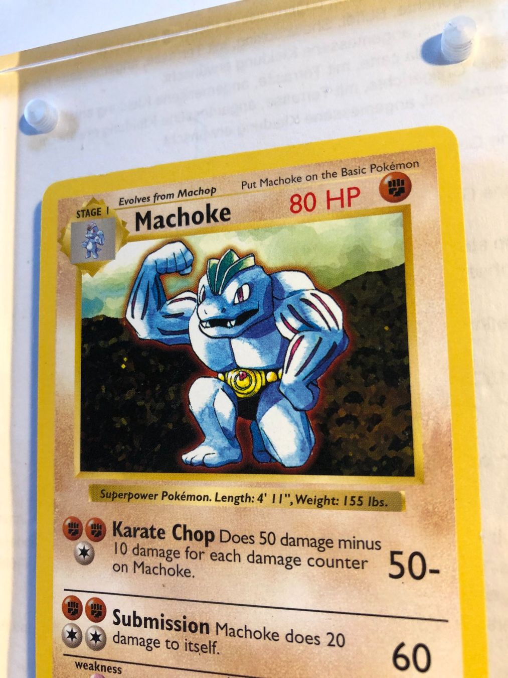 Cartes à collectionner: Machoke (uncommon) base set Shadowless - LP - ab 1.- – D'occasion à Giubiasco par dan_pr8b 3