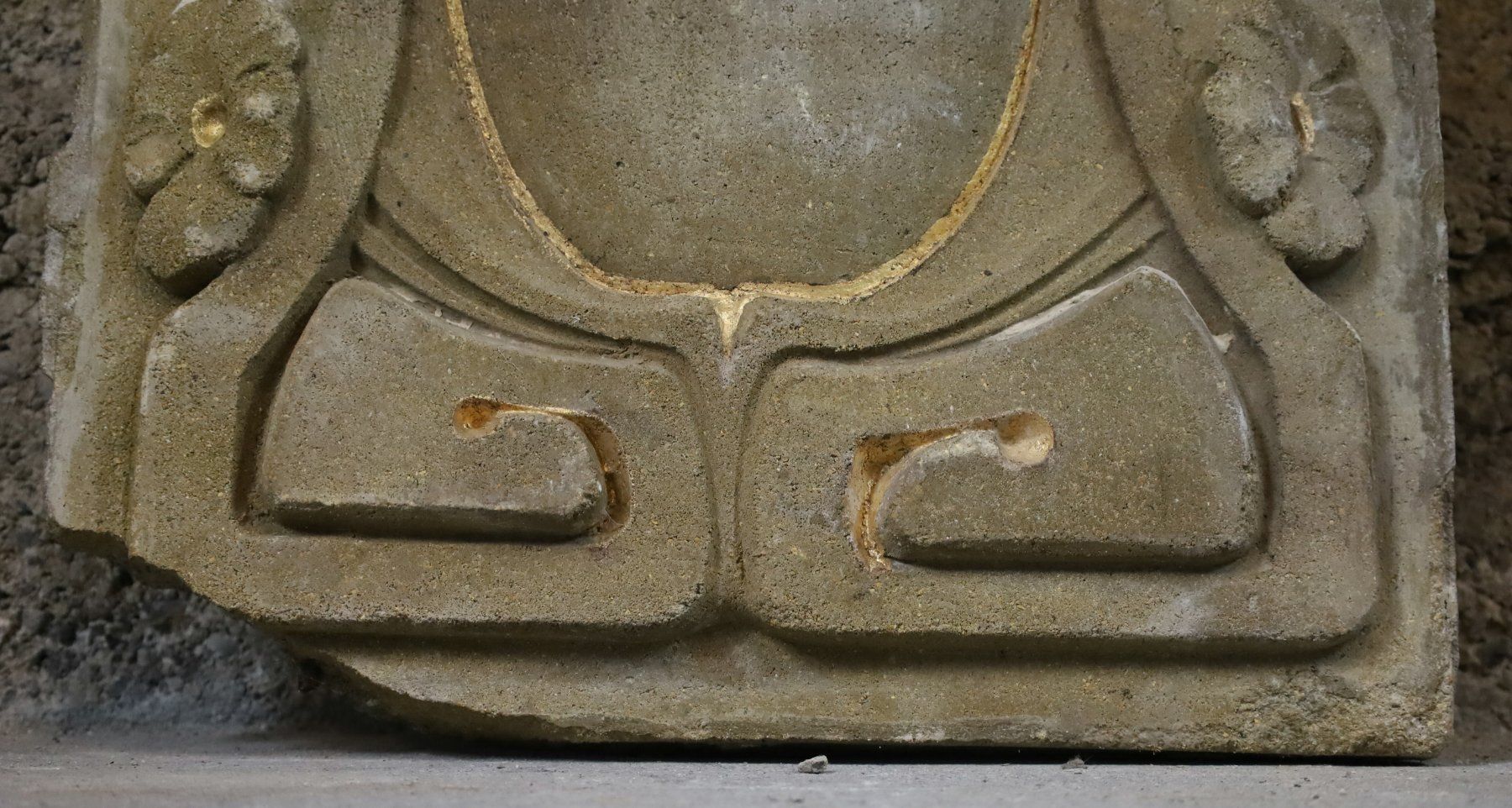 Alle Dekorationen: florale Jugendstil Ornamentsplatte aus Steinguss – Gebraucht aus Birrwil von brandschatz_birrwil 3
