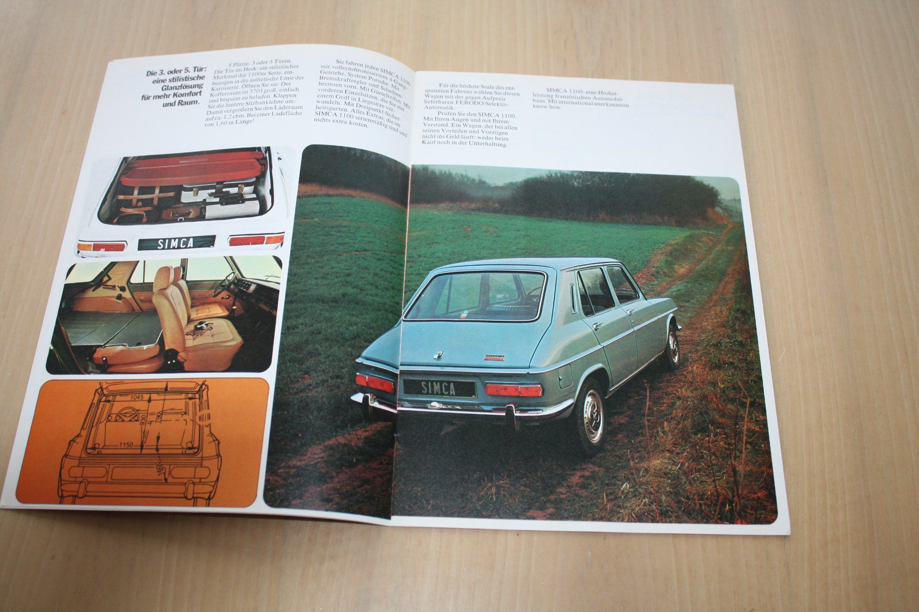 Simca Documents: Simca 1100 Prospekt 1975 – D'occasion à Wikon par erwin400 2