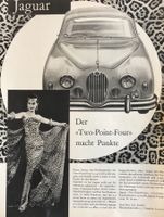 Grosse Vintage Reklame, Jaguar, Auto, Emil Frey, 1956
