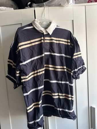Rugby Shirt H&M Striped Oversized Fit Size L