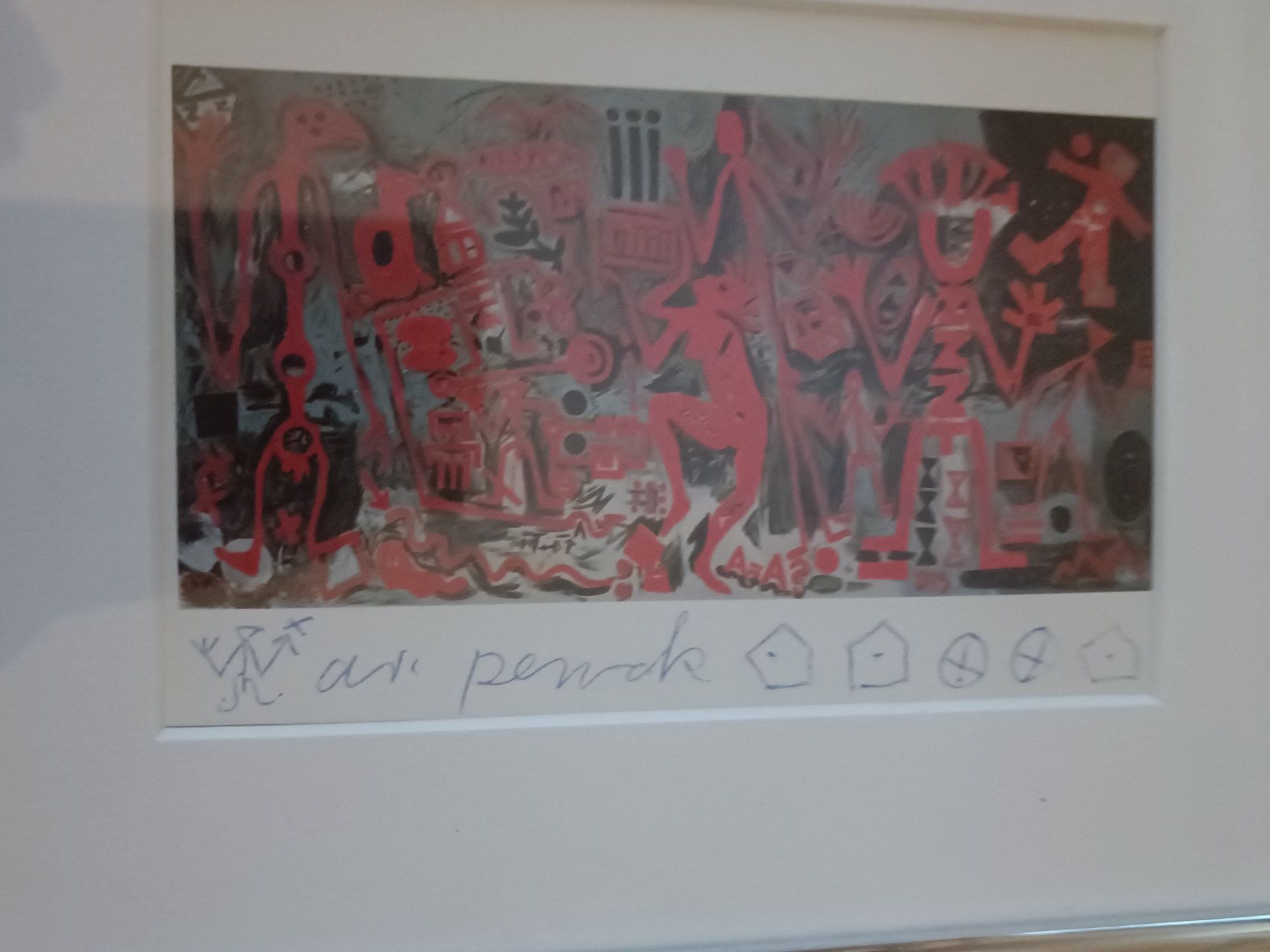 Dipinti: A.R. Penck - original Zeichnung – Usato da Menziken venduto da Artographs 1