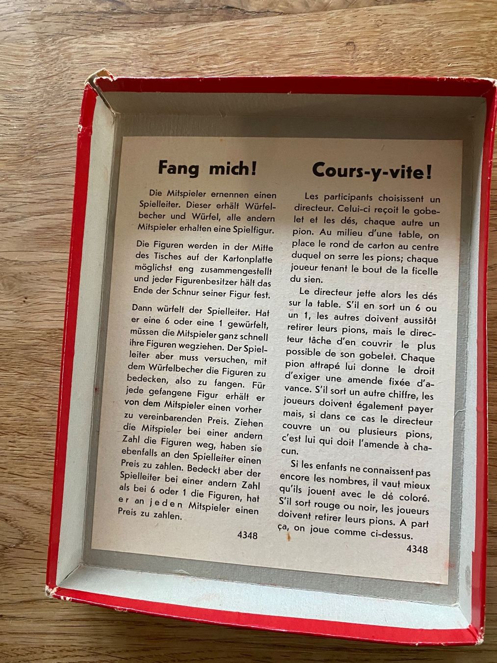 Carlit Spiele: Altes Spiel Fang mich – Gebraucht aus Gossau SG von Dobby1974 1