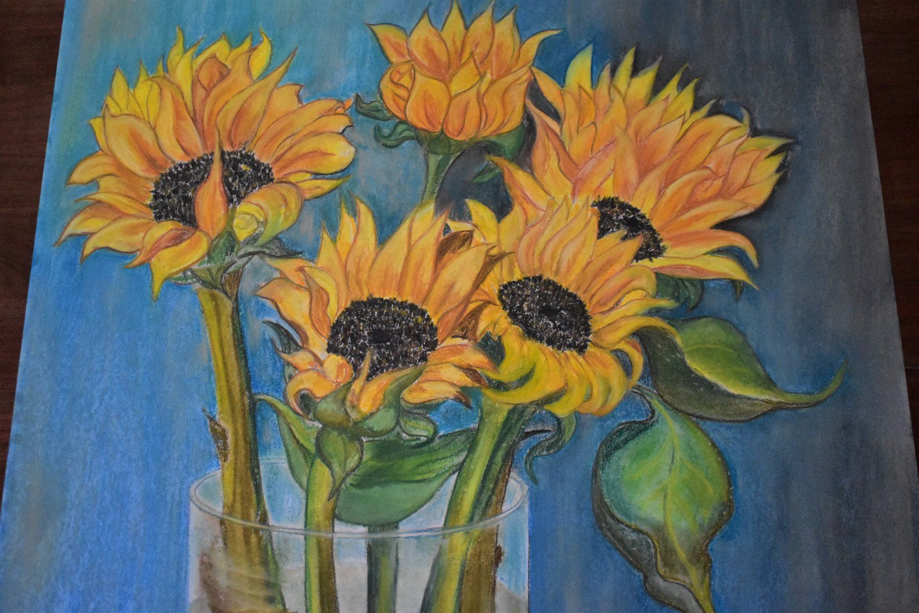 Dipinti: "Sonnenblumen" Gemälde, Pastell - signiert. – Nuovo (secondo la descrizione) da Laufen venduto da flowerfan 5