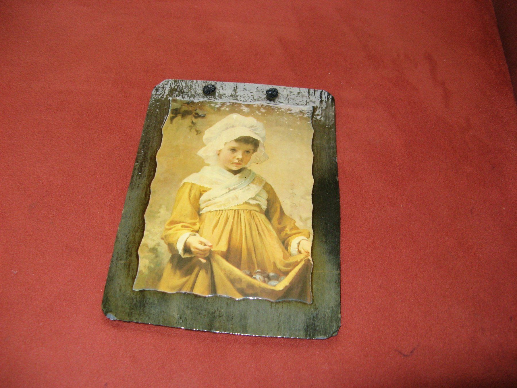 Poster & Bilder: Bild Decoupage & Hand Painted Slate Roofing, Dachziegel – Gebraucht aus Zürich von apil