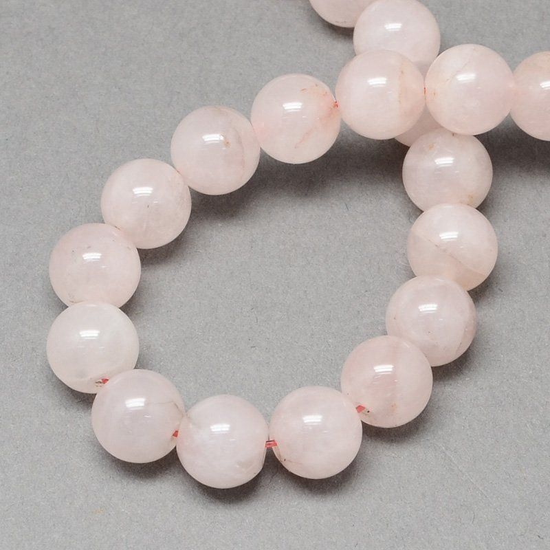 Edelsteine: Rosenquarz Perlen 10mm     1 Strang – Neu (gemäss Beschreibung) aus Alpnachstad von perlengaby 1