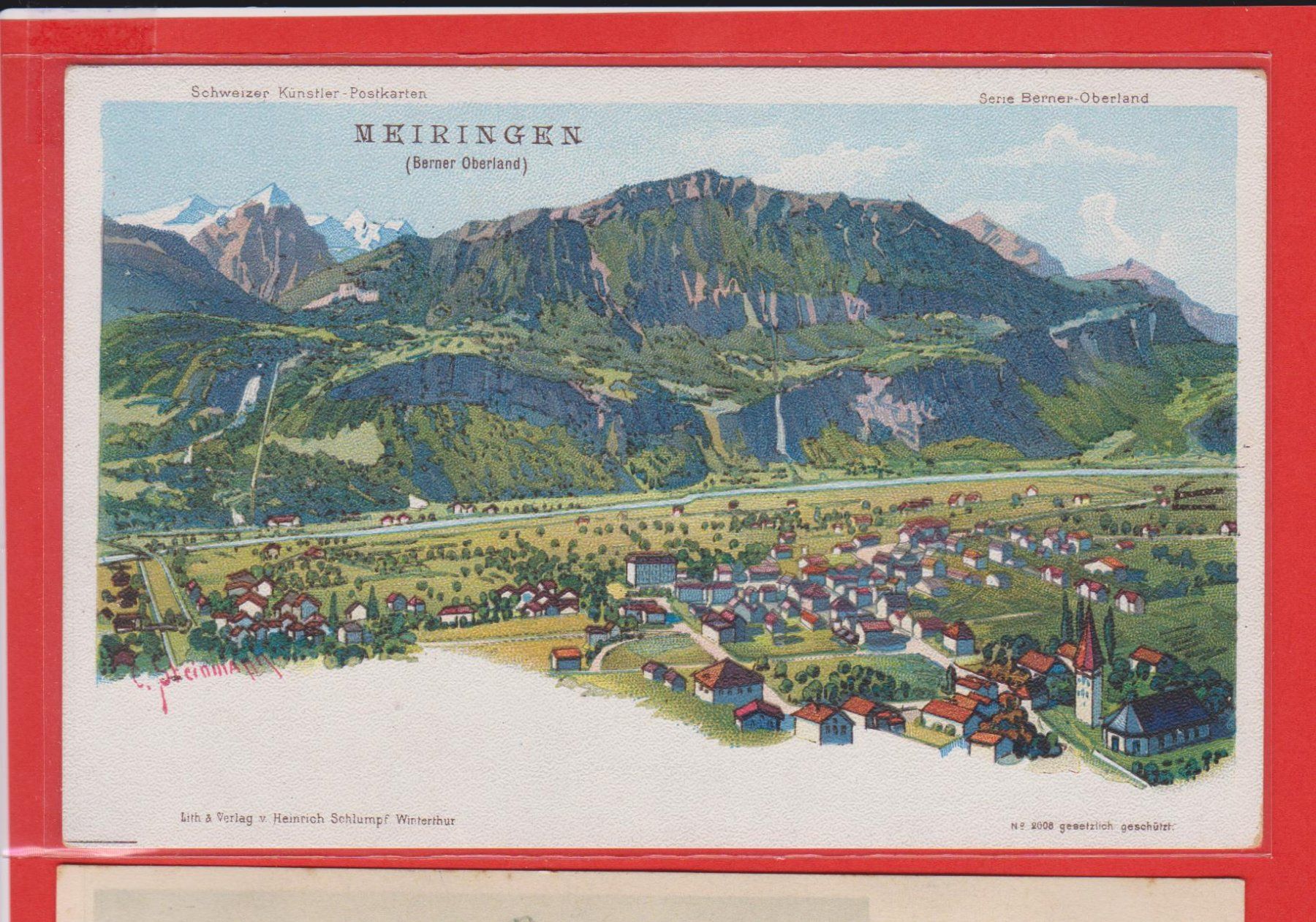 Cartoline postali: Meiringen   -   3 alte Ansichtkarten – Usato da Vitznau venduto da Ropaku 2