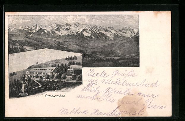 Ansichtskarten: Ottenleuebad, Gebäude der Ortschaft, Ge – Gebraucht aus Berlin von bartko-reher