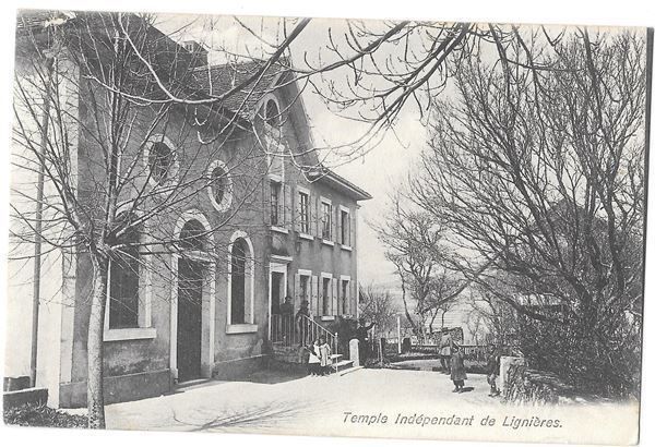 Cartoline postali: Lignières Temple Indépendant – Usato da Olten venduto da clotaldi