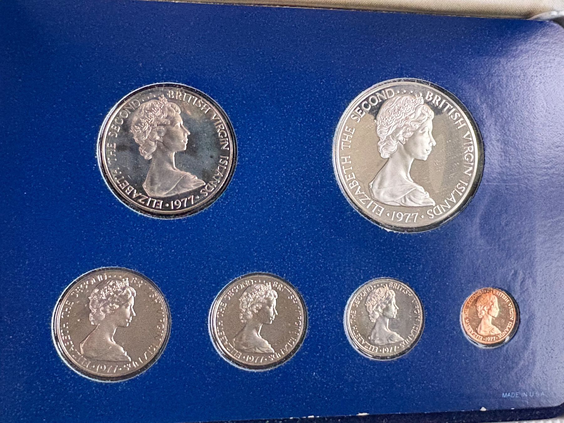 Tutti le monete: Virgin Island Münzsatz 1977 Silber – Nuovo e nell'imballaggio originale da Zürich venduto da mysilvercoin 2