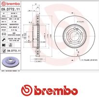 brembo mercedes paire de disques 09.D772.11