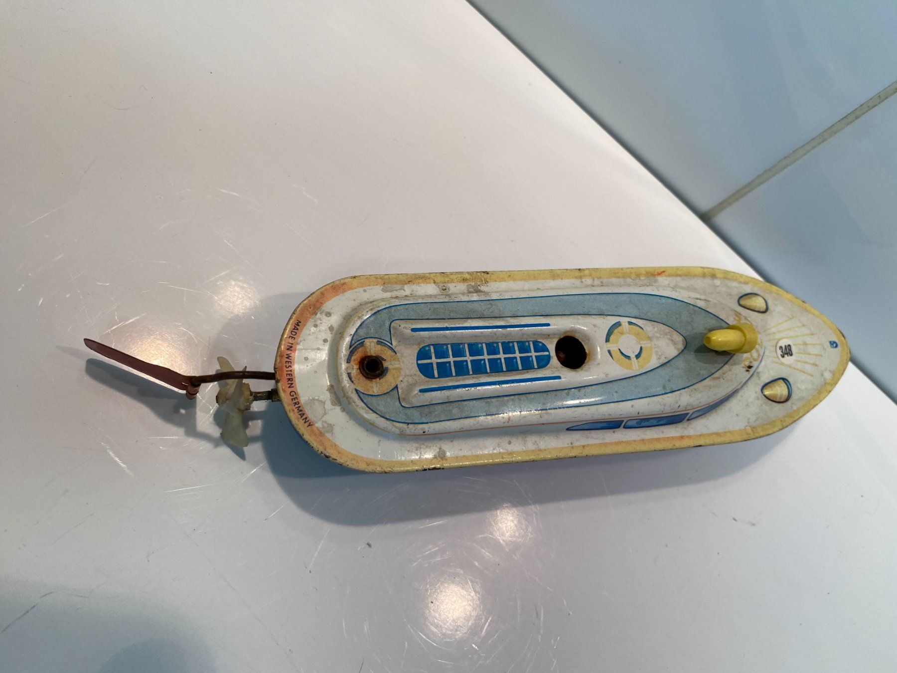 Jouets: MS Michael Seidel Polizeiboot Antrieb defekt 348 – Défectueux à Stäfa par elcondor245 6