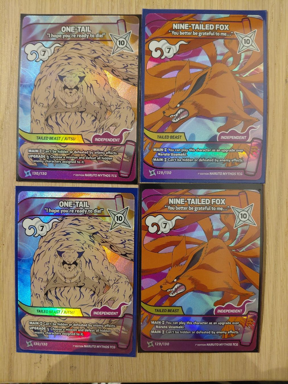 Carte collezionabili: Naruto Mythos TCG One Tail Nine Tailed Fox Cards – Nuovo (secondo la descrizione) da KLOTEN venduto da RAULMACHOTE