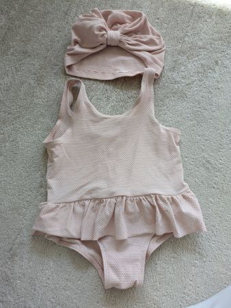 Badekleid + Turban grösse 86/92  H&M