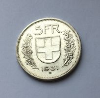 1931 5 Franken vz+