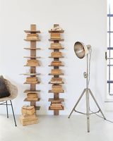 2x Skyline Design-Bücherregal Mangoholz neuwertig