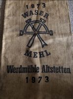 Sack Mehlsack 1873 Waser Mehl Werdmühle Altstetten 1973