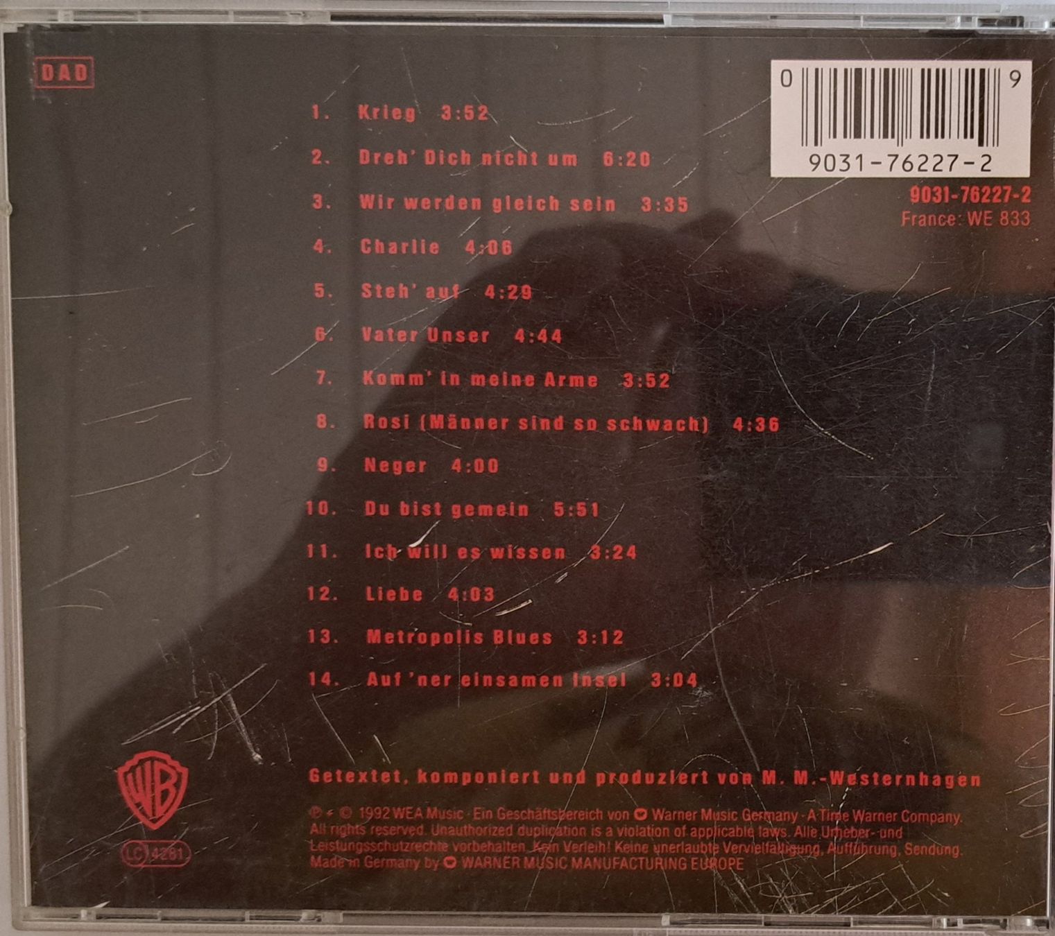 CD: Westernhagen - Ja Ja – Usato da Tenniken venduto da mik_6mxg 9