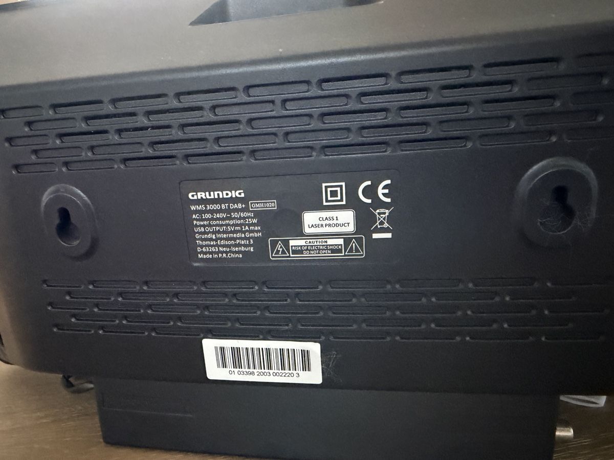 Grundig Multimediaplayer & Streamer: Grundig Micro Hifi System WMS 3000 BT DAB + – Gebraucht aus Richterswil von Noelle80 4