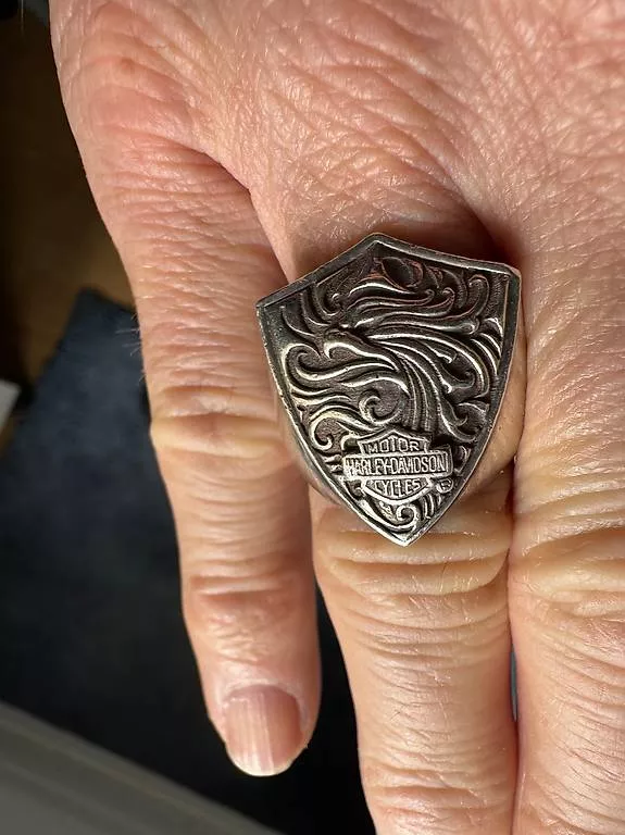 Anelli: Silber Ring  Harley Davidson – Usato da Baar venduto da Excalibur640 4