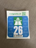 Vignette 2026 - neuwertig, für die Autobahn!