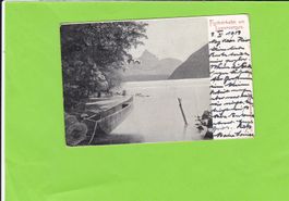 Fischerkahn am Lowerzersee--1903 gelaufen