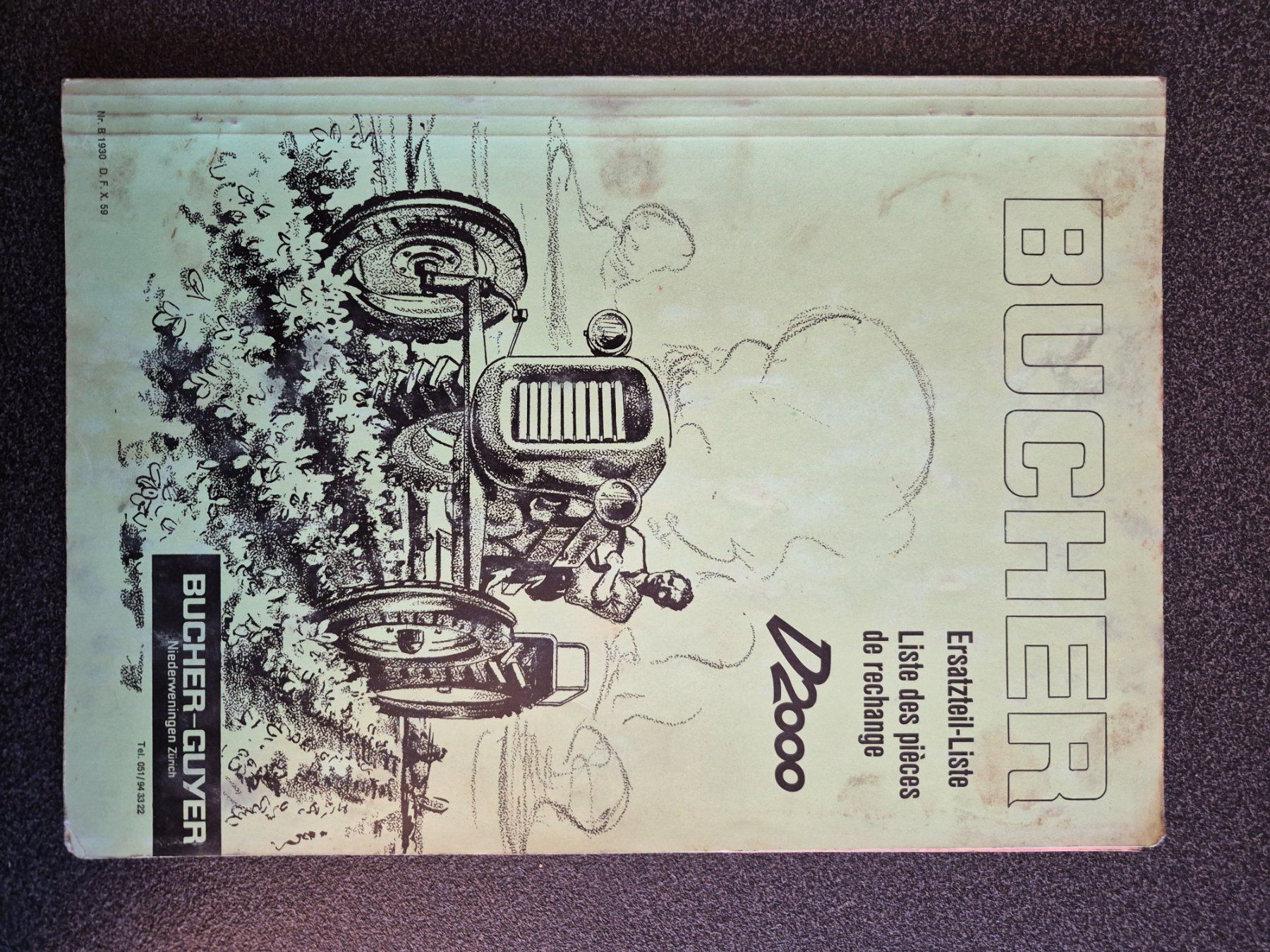 Trattori: Bucher Traktor Ersatzteile Ersatzteillisten – Usato da Zug venduto da topinambur13 6