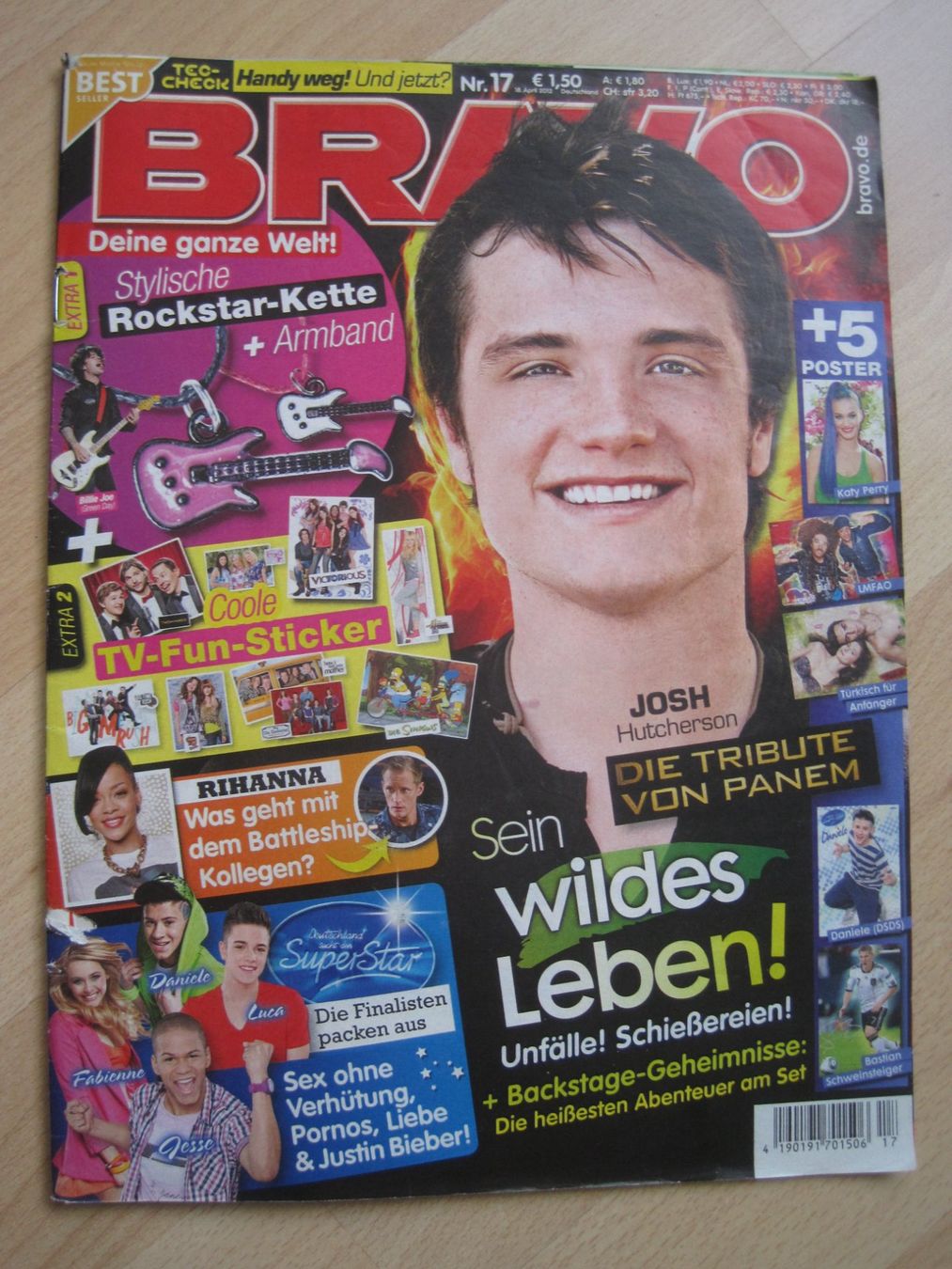 Riviste & Magazine: Bravo Nr 17 vom 18 Apr 2012 Bieber Adele Cyrus J Depp &&& – Usato da Gossau SG venduto da Noryflory
