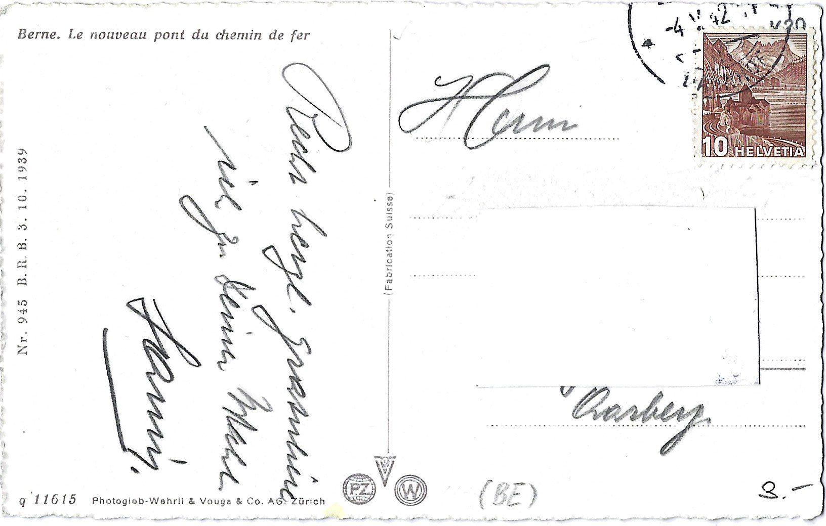 Cartes postales: Bern.  Neue  Eisenbahnbrücke – D'occasion à Bütschwil par Jackson1A 1
