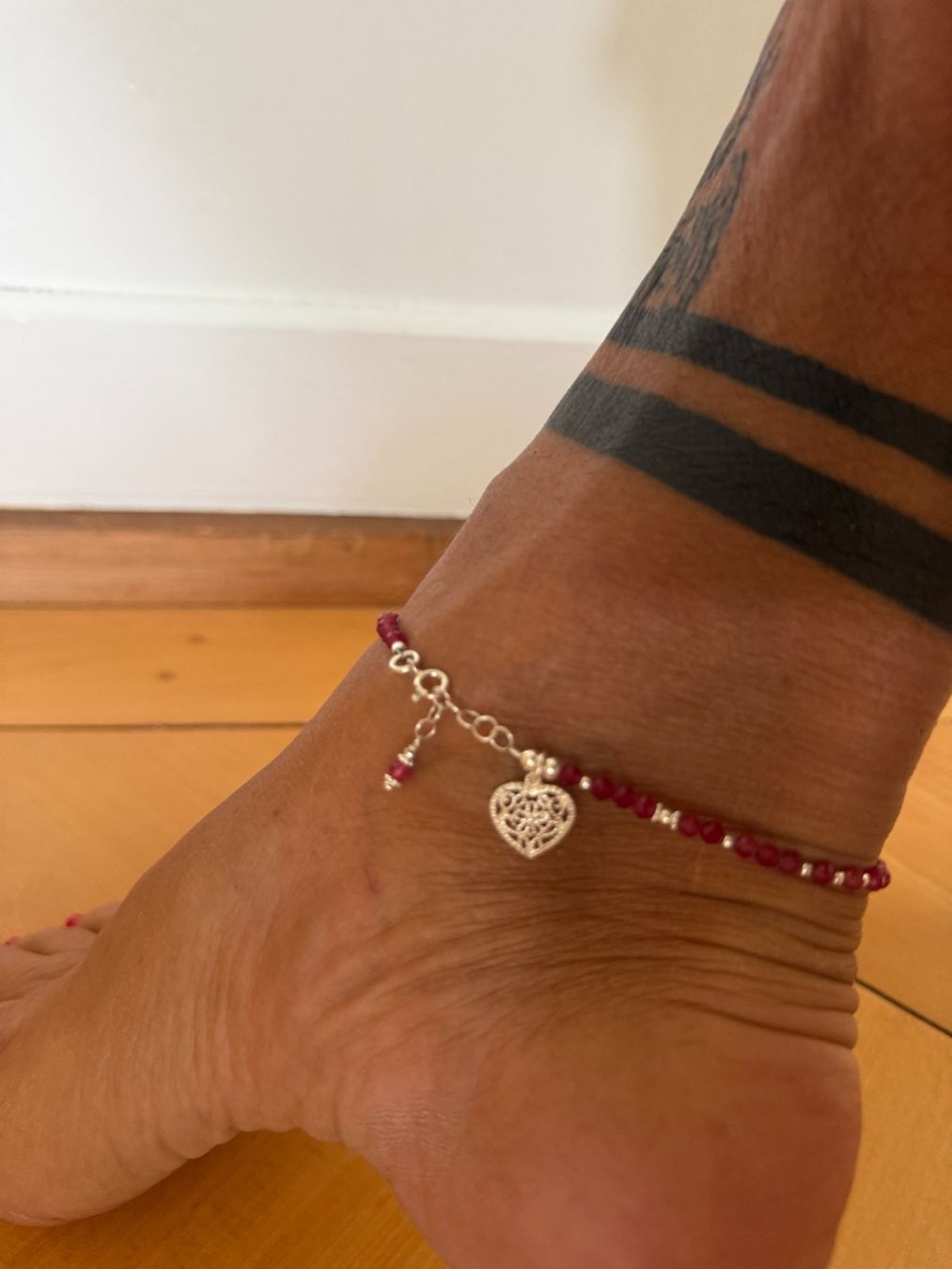 Catenine: Fussketteli Halbedelstein und 925 Silber – Nuovo e nell'imballaggio originale da Maienfeld venduto da Cmicky 2