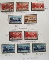 211-13, Lot Abarten, Retouchen, Plattenfehler Kt. ca. 900.-