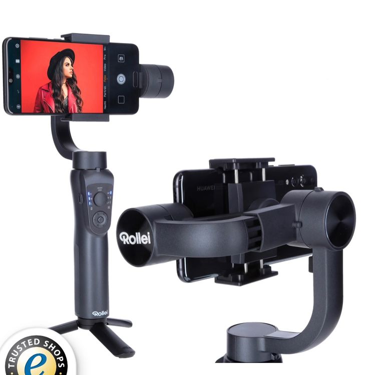 Rollei Steady Butler Mobil 3 SE Kleine Lichtgewicht Opvouwbare Smartphone Gimbal voor rustige vanuit de hand gefilmde video's. Met app-besturing voor Android en iOS 22946